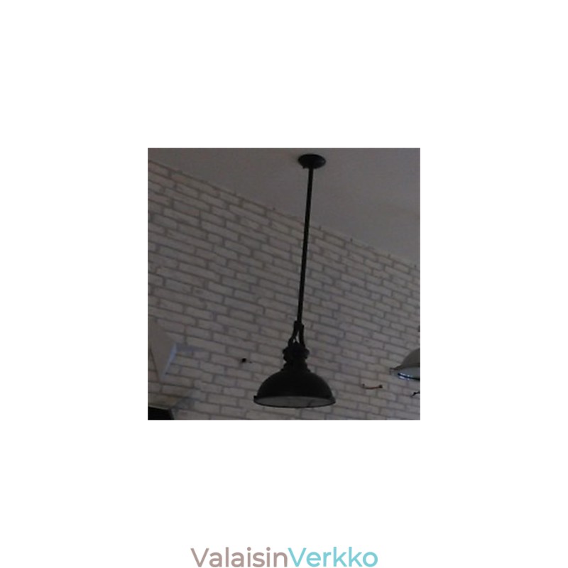 Amerikkalainen maarautainen kattokruunu Yksipäinen musta teollisuustuulikruunu