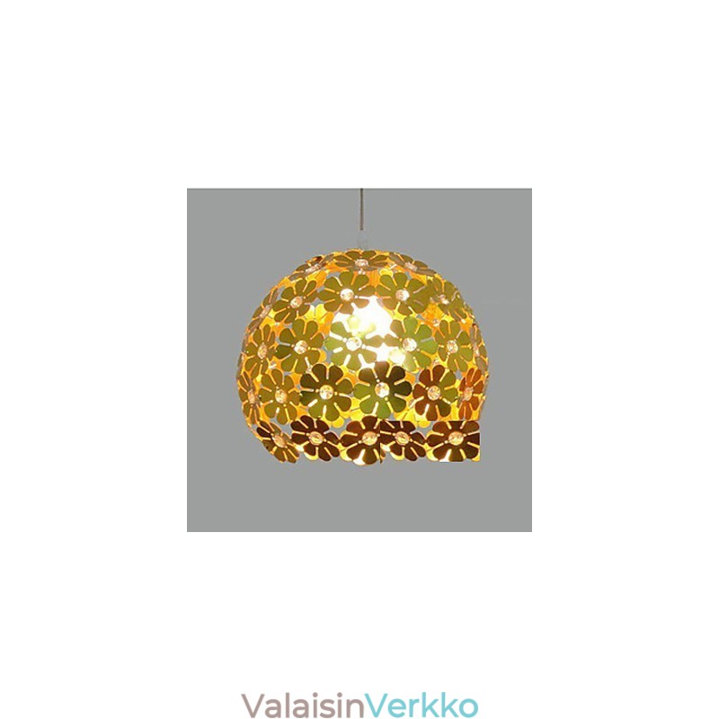 Moderni värillinen luumukukkapallo, yksipäinen kristallipisaravalo