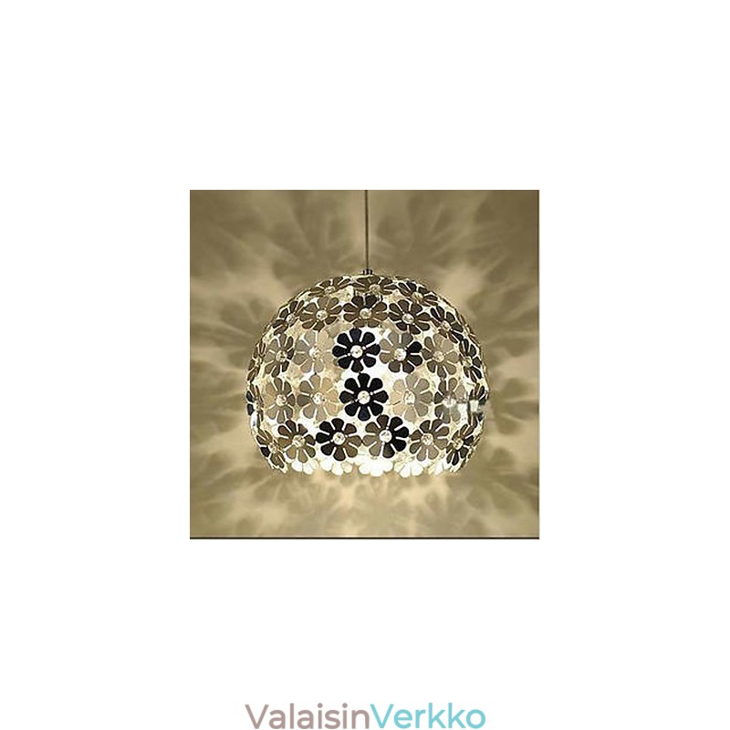 Moderni värillinen luumukukkapallo, yksipäinen kristallipisaravalo