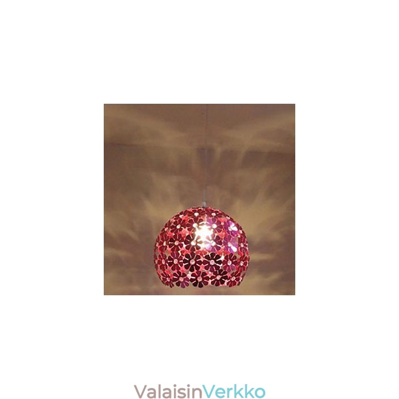 Moderni värillinen luumukukkapallo, yksipäinen kristallipisaravalo