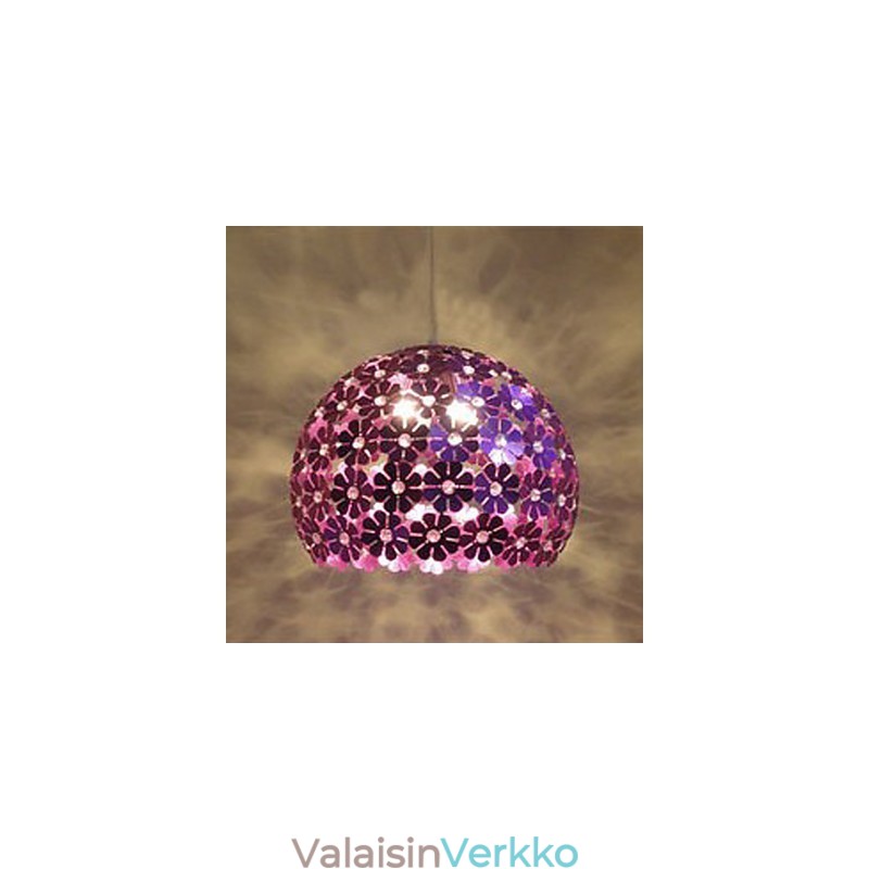 Moderni värillinen luumukukkapallo, yksipäinen kristallipisaravalo