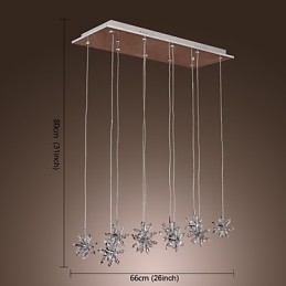Moderni nykyaikainen kristallikromimetalliriippuvalaisin