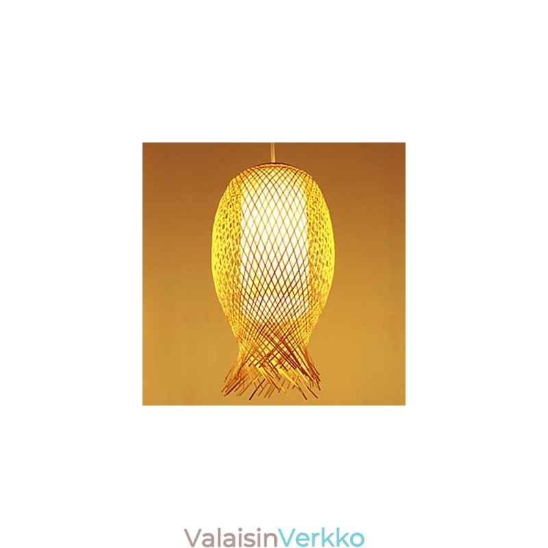 Moderni Teahouse Bamboo Weaving Bamboo Decoration droplight lamppu