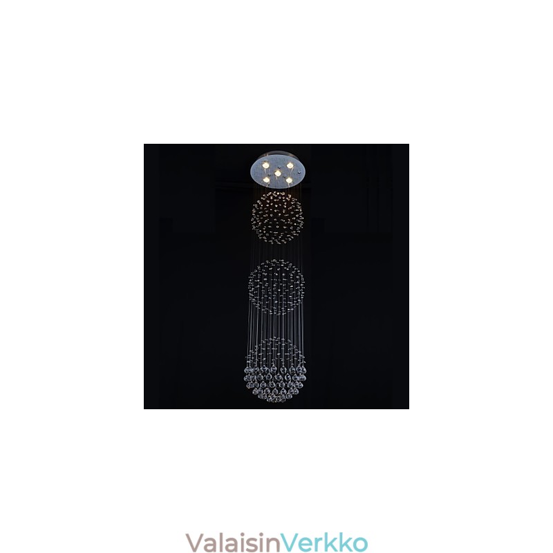 Moderni nykyaikainen Crystal Chrome -tasoteline