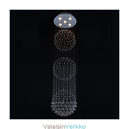 Moderni nykyaikainen Crystal Chrome -tasoteline