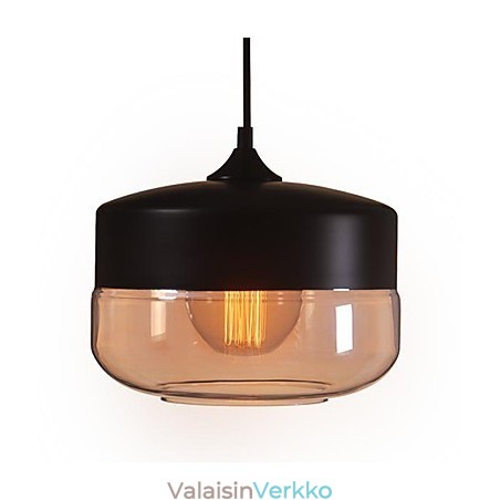 WestMenLights Vintage Moderni Maali Lasi Kattovalaisin Riippuvalaisin Musta 250mm Halkaisija WestMenLights Vintage Moderni Maali Lasi Kattovalaisin Riippuvalaisin Musta 250mm Halkaisija