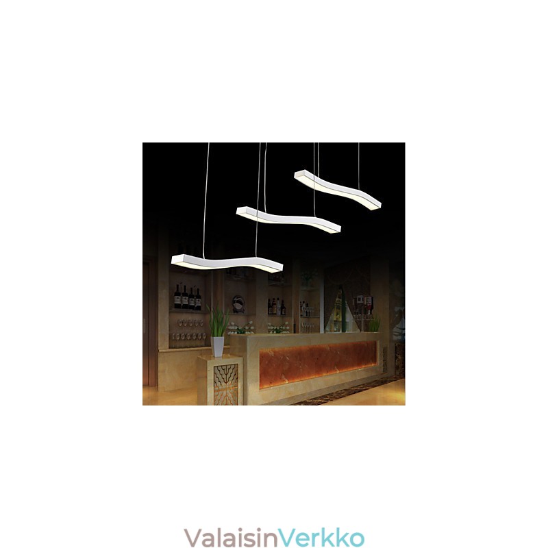 Aaltoileva muotoilu, yksinkertainen akryyliriippuvalaisin