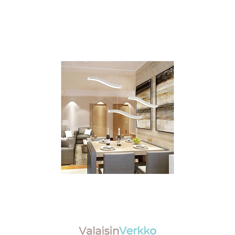 Aaltoileva muotoilu, yksinkertainen akryyliriippuvalaisin