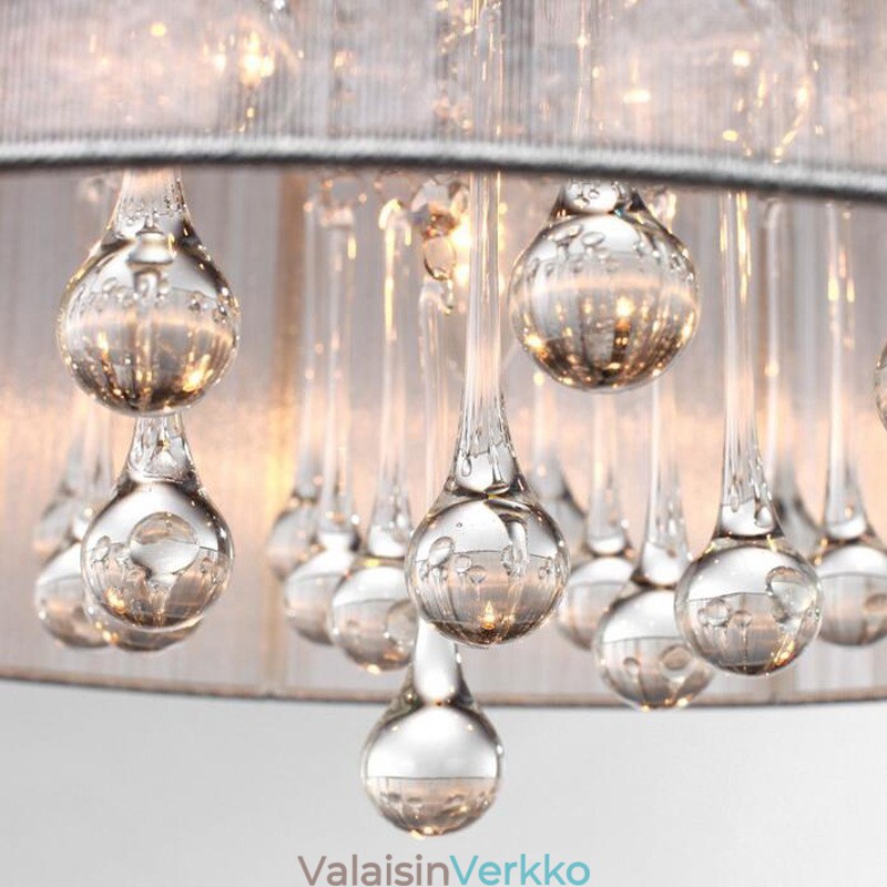 Perinteinen klassinen kristallikromimetallikattokruunu