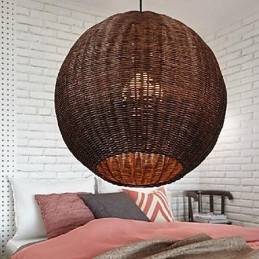 Moderni nykyaikainen Lantern Country Globe metalliriippuvalaisin