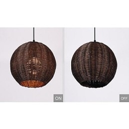 Moderni nykyaikainen Lantern Country Globe metalliriippuvalaisin