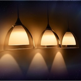 1 Light Kaksikerroksinen Pendant Island Light kirkas lasi kiillotettu kromi