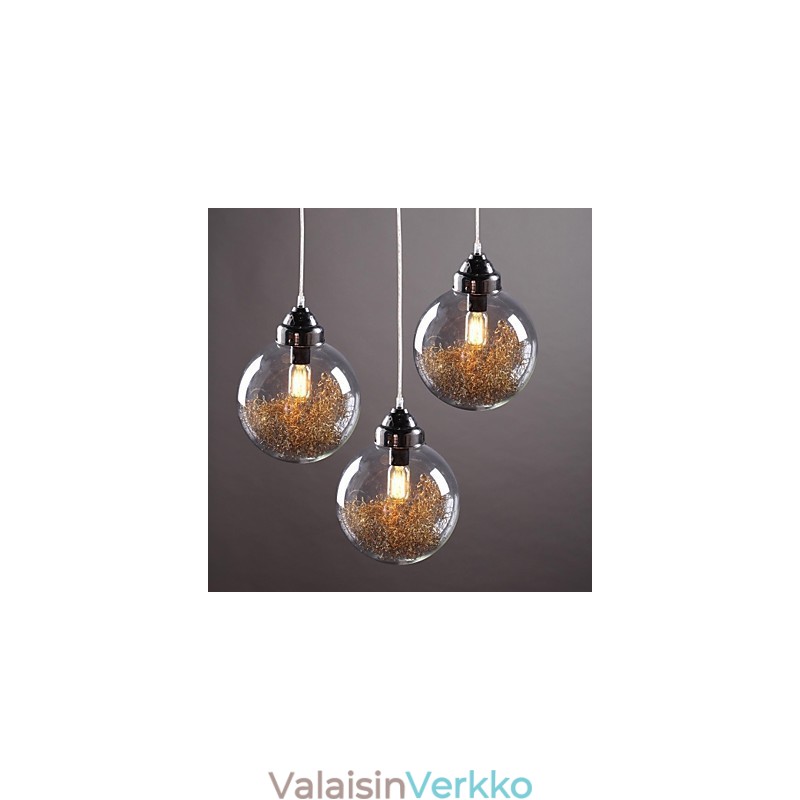 Moderni nykyaikainen perinteinen klassinen vintage lyhty Country Nikkelilasiriippuvalaisin ruokailutila
