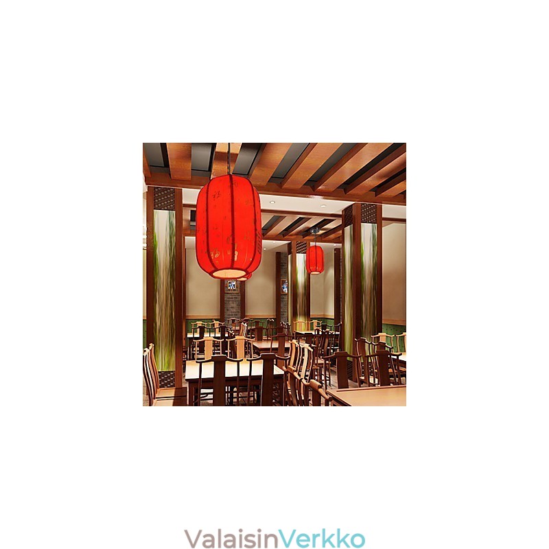 Archaize Sheepskin Red Lanterns Porch Droplight Lamp Light