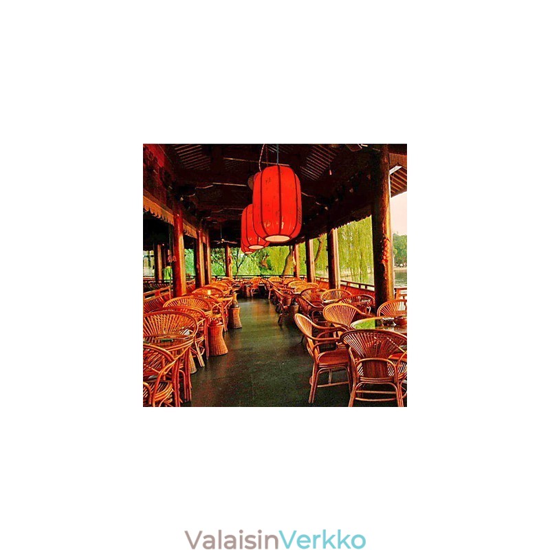 Archaize Sheepskin Red Lanterns Porch Droplight Lamp Light