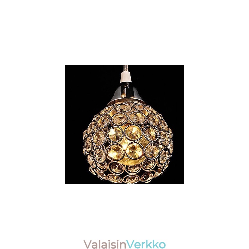 Moderni nykyaikainen kristalli galvanoitu metalliriippuvalaisin