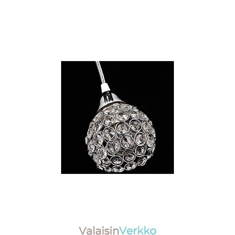 Moderni nykyaikainen kristalli galvanoitu metalliriippuvalaisin