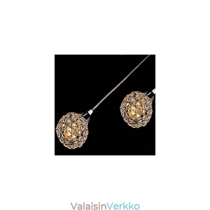 Moderni nykyaikainen kristalli galvanoitu metalliriippuvalaisin