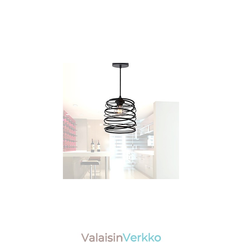 Rustic Lodge Retro Country Mini Style -maalaus metallista riippuvalaisin Autotalli