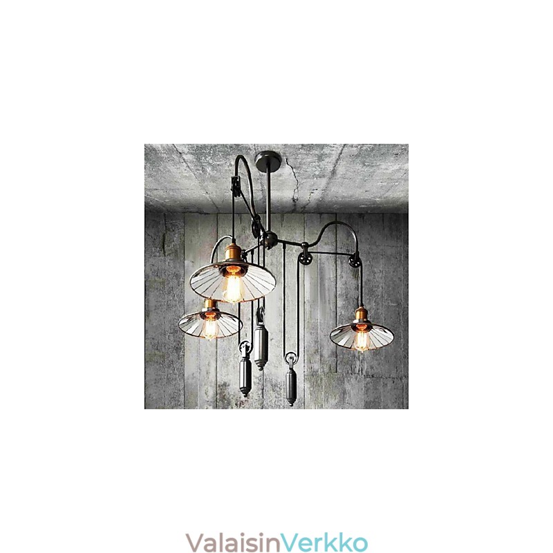 Vintage Country Mini Style -maalaus metallikattokruunu