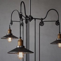 Vintage Country Mini Style -maalaus metallikattokruunu