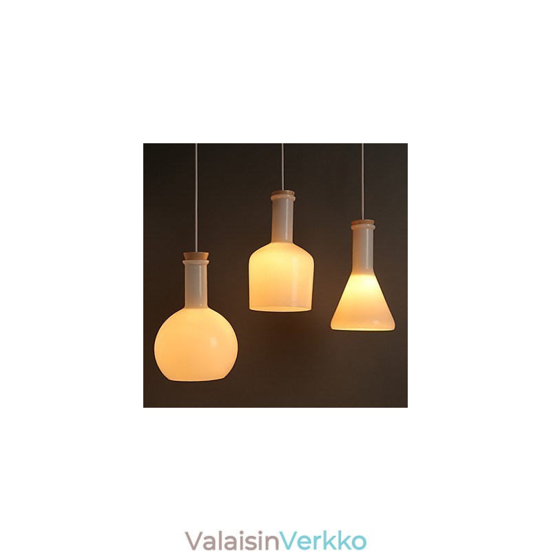 Nykyaikainen ja sovitettu Creative Magic White Glass Bottle Line -pisaravalo