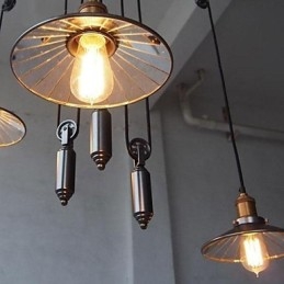 Vintage Country Mini Style -maalaus metallikattokruunu