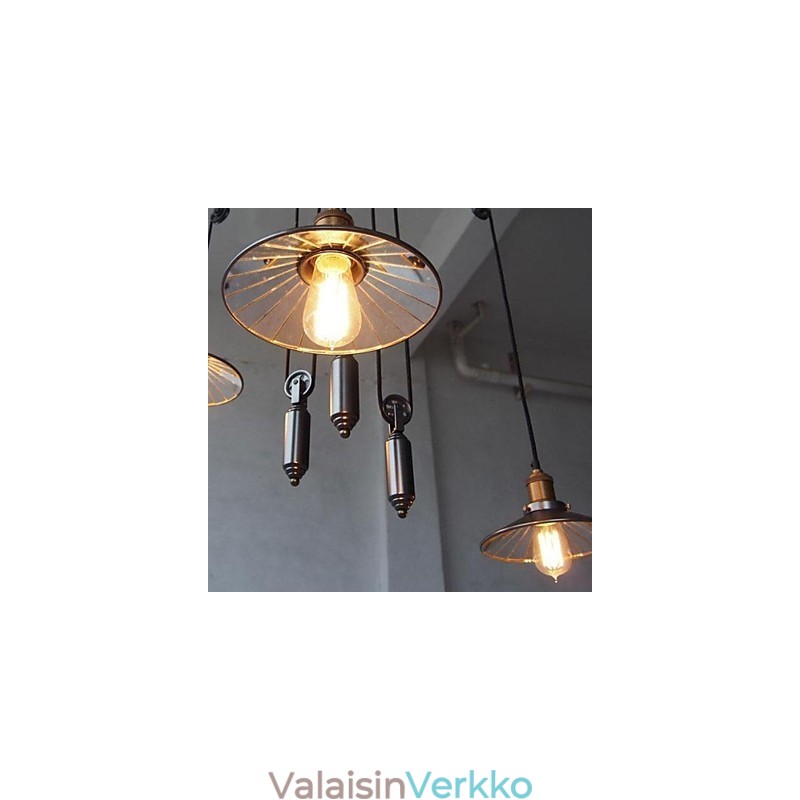 Vintage Country Mini Style -maalaus metallikattokruunu