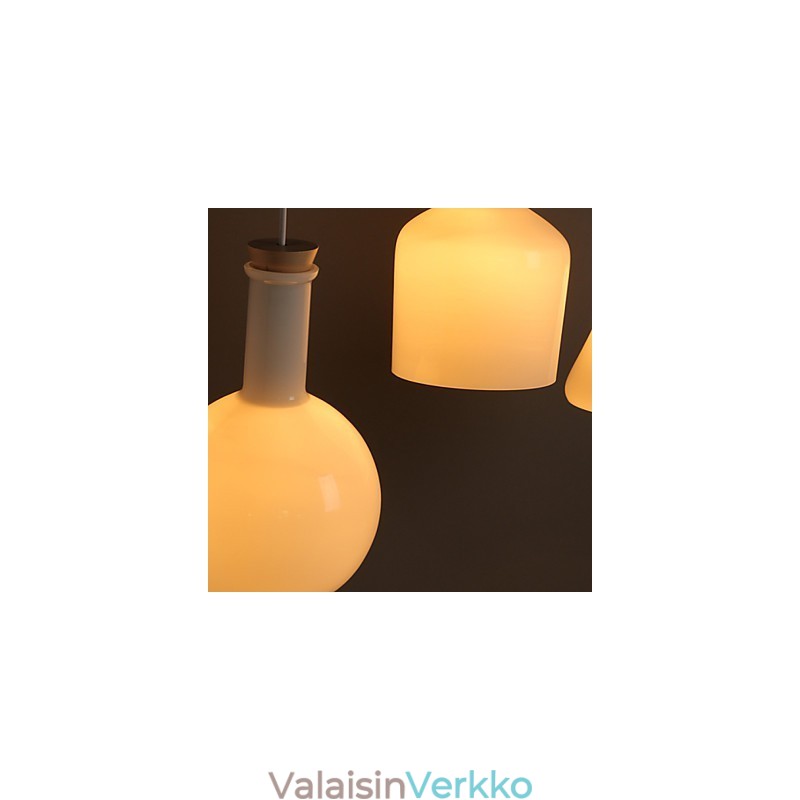 Nykyaikainen ja sovitettu Creative Magic White Glass Bottle Line -pisaravalo