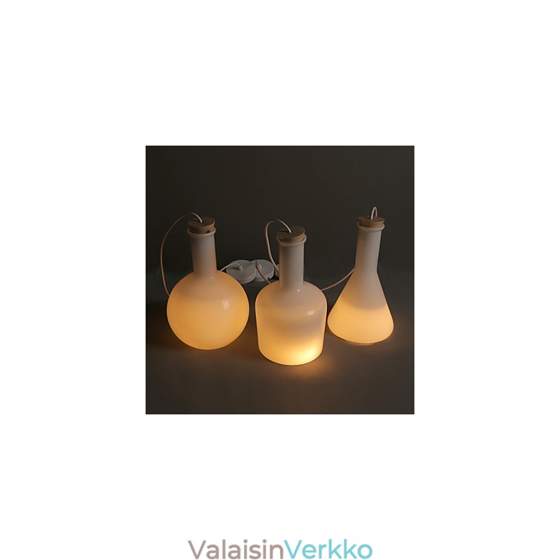 Nykyaikainen ja sovitettu Creative Magic White Glass Bottle Line -pisaravalo