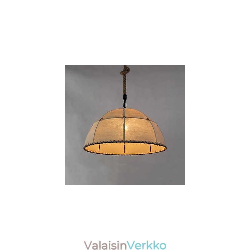 35 cm Loft Industrial Wind Suoraviivainen pellava American Country Creative Arts -pisaralamppu