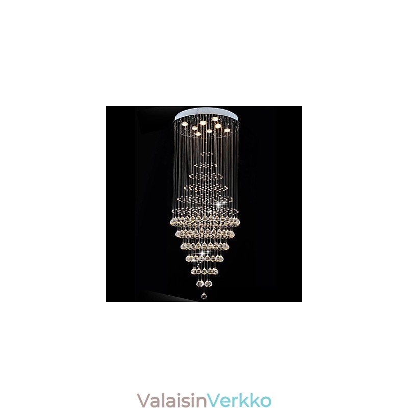 Modernit kristallikruunuvalaisimet kattovalaisimet 8 polttimolla H180CM