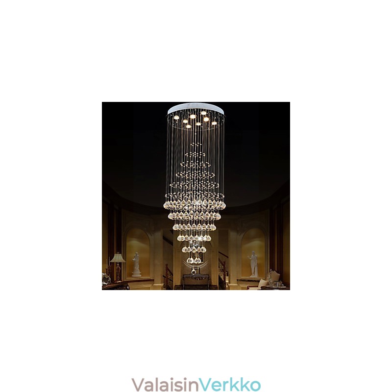 Modernit kristallikruunuvalaisimet kattovalaisimet 8 polttimolla H180CM