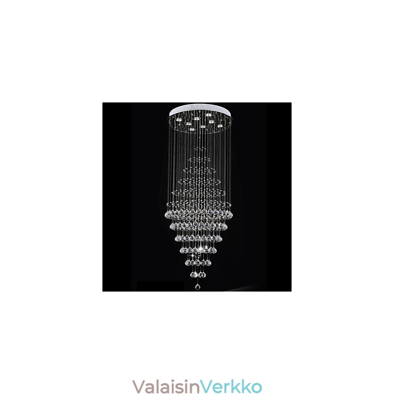 Modernit kristallikruunuvalaisimet kattovalaisimet 8 polttimolla H180CM