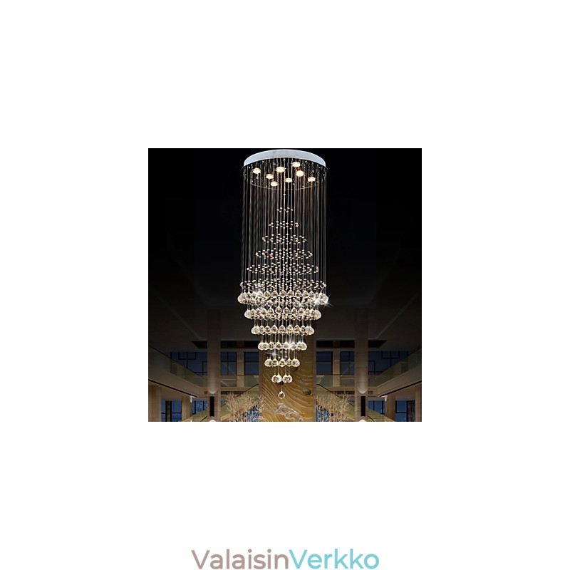 Modernit kristallikruunuvalaisimet kattovalaisimet 8 polttimolla H180CM
