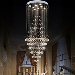 Modernit kristallikruunuvalaisimet kattovalaisimet 8 polttimolla H180CM
