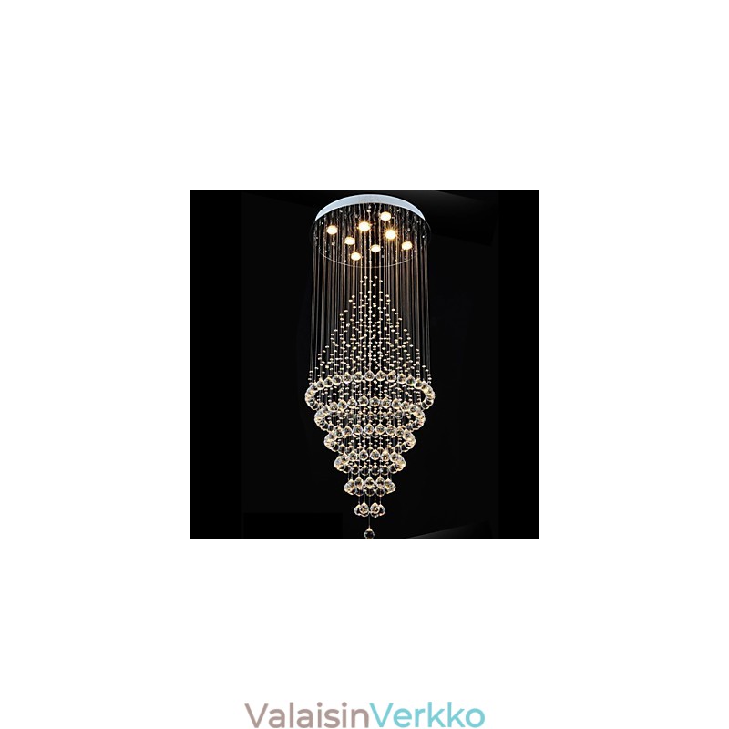 Modernit kristallikruunuvalaisimet kattovalaisimet 8 polttimolla H180CM