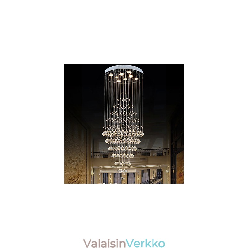 Modernit kristallikruunuvalaisimet kattovalaisimet 8 polttimolla H180CM