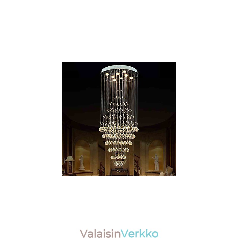 Modernit kristallikruunuvalaisimet kattovalaisimet 8 polttimolla H180CM