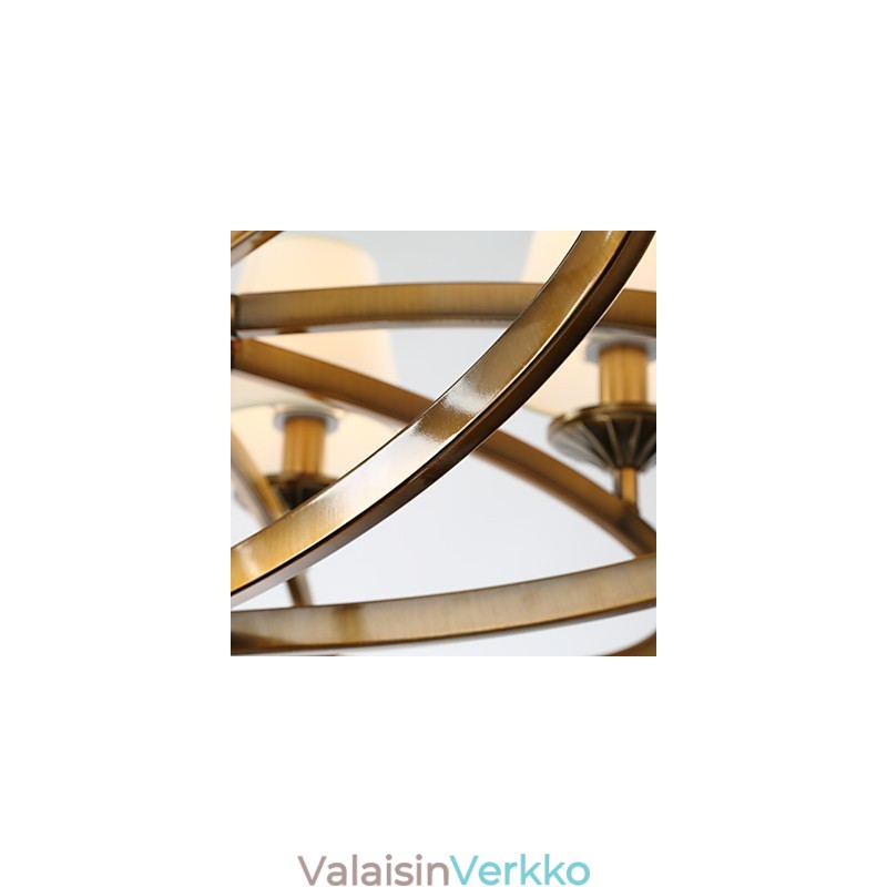 Rustic Lodge Vintage Mini Style Galvanoitu metallikattokruunu