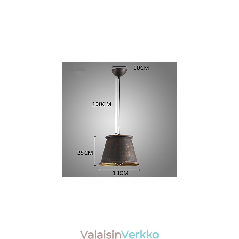 Retro Designers metallinen riippuvalaisin