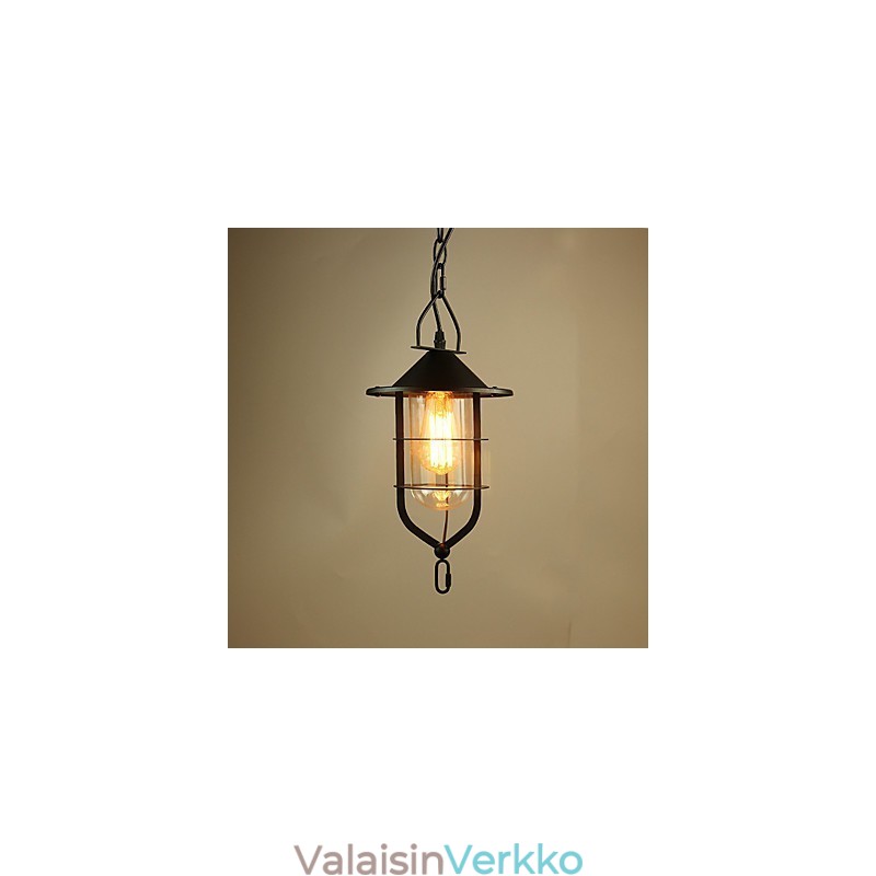 Vintage Country Painting metalliriippuvalaisin Autotalli