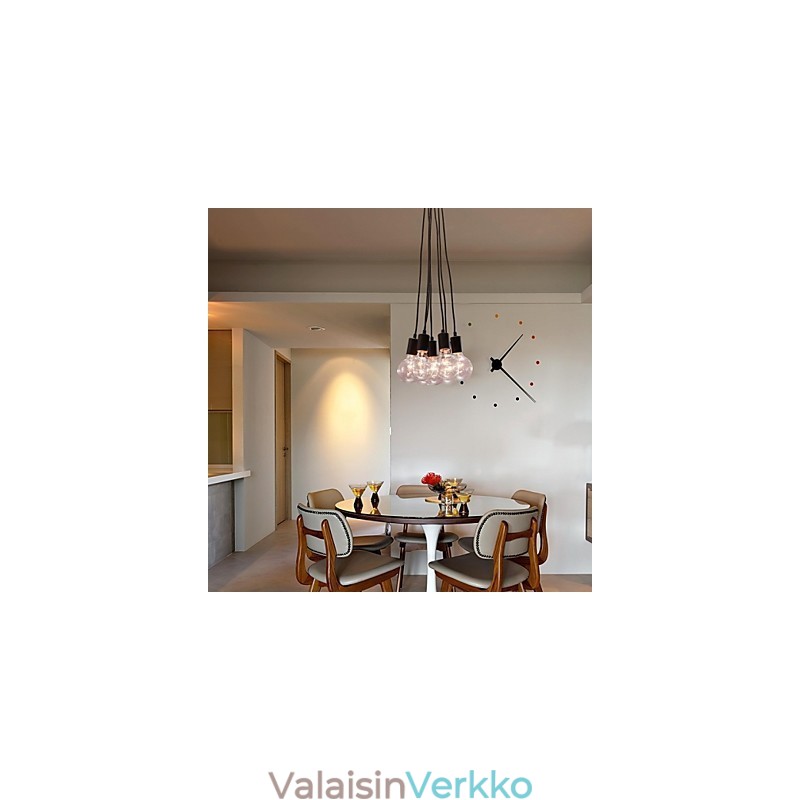 Moderni kodin 7-päällinen Edison-lamppuvalo Loft-lasipalloriippuvalaisin