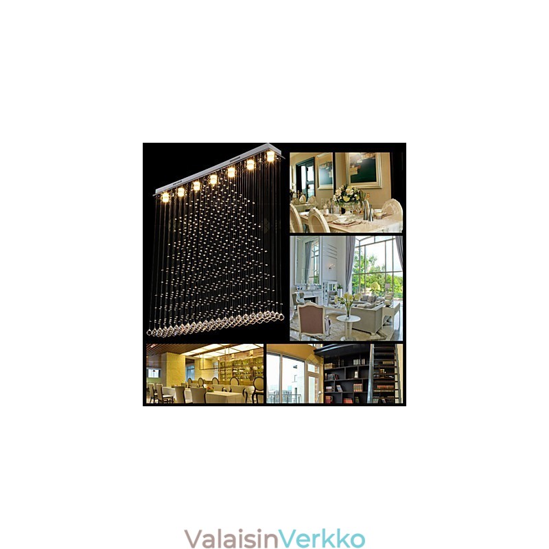 K9-kristalliriippuvalaisin ripustuslanka kattokruunu valaistus kattovalo sisäkahvila