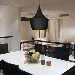 Riippuvalaisin Retro Vintage Tom Dixon Design Black White Type Cafe riippuvalaisimet