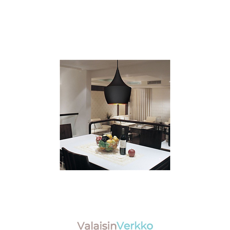 Riippuvalaisin Retro Vintage Tom Dixon Design Black White Type Cafe riippuvalaisimet