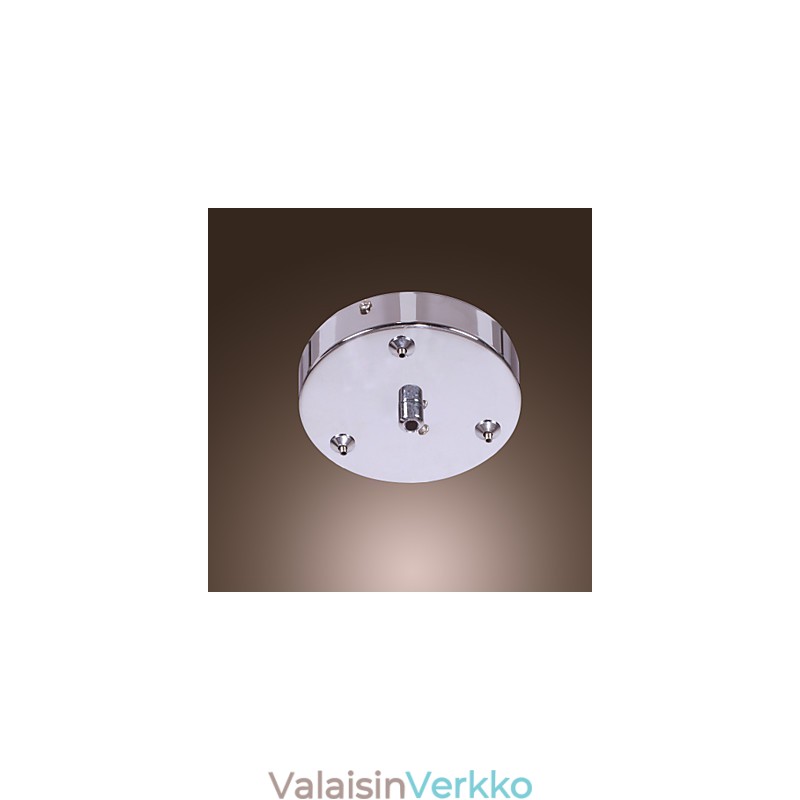 Taiteellinen 6 Light Crystal -riippuvalaisin lasivarjostimella