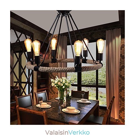 Kattokruunu riippuvalaisin Mini Style Rustic Lodge Metal Kattokruunu riippuvalaisin Mini Style Rustic Lodge Metal