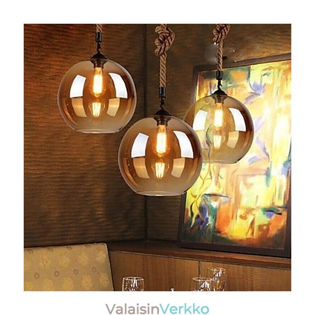 Loft American Rope Retro Valot Valot Lasi Riippuvalaisin Loft American Rope Retro Valot Valot Lasi Riippuvalaisin