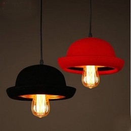 Hattu riipus Cafe Design musta kattokruunu